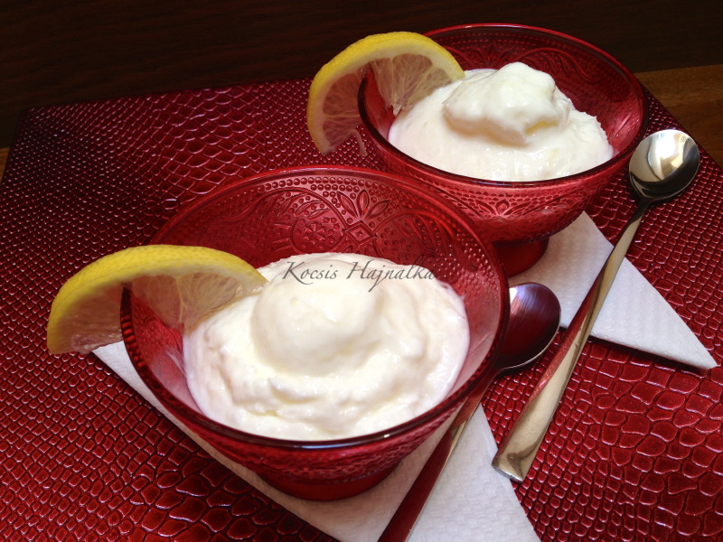 citromos joghurtos házi fagyi, Kocsis Hajnalka receptje, www.mokuslekvar.hu